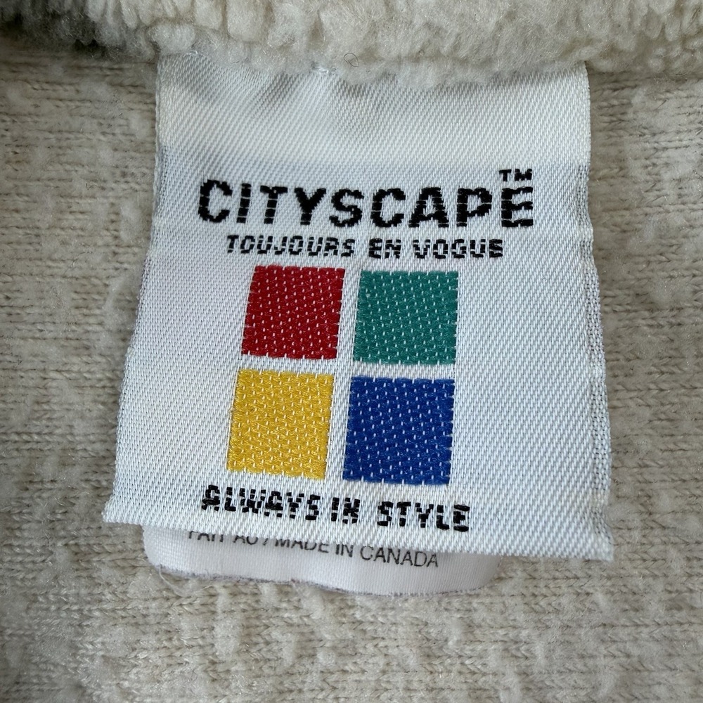 Vintage‎ Cityscape Ladies Niagara Falls Leaf  Fleece Vest Size Medium - Picture 5 of 9